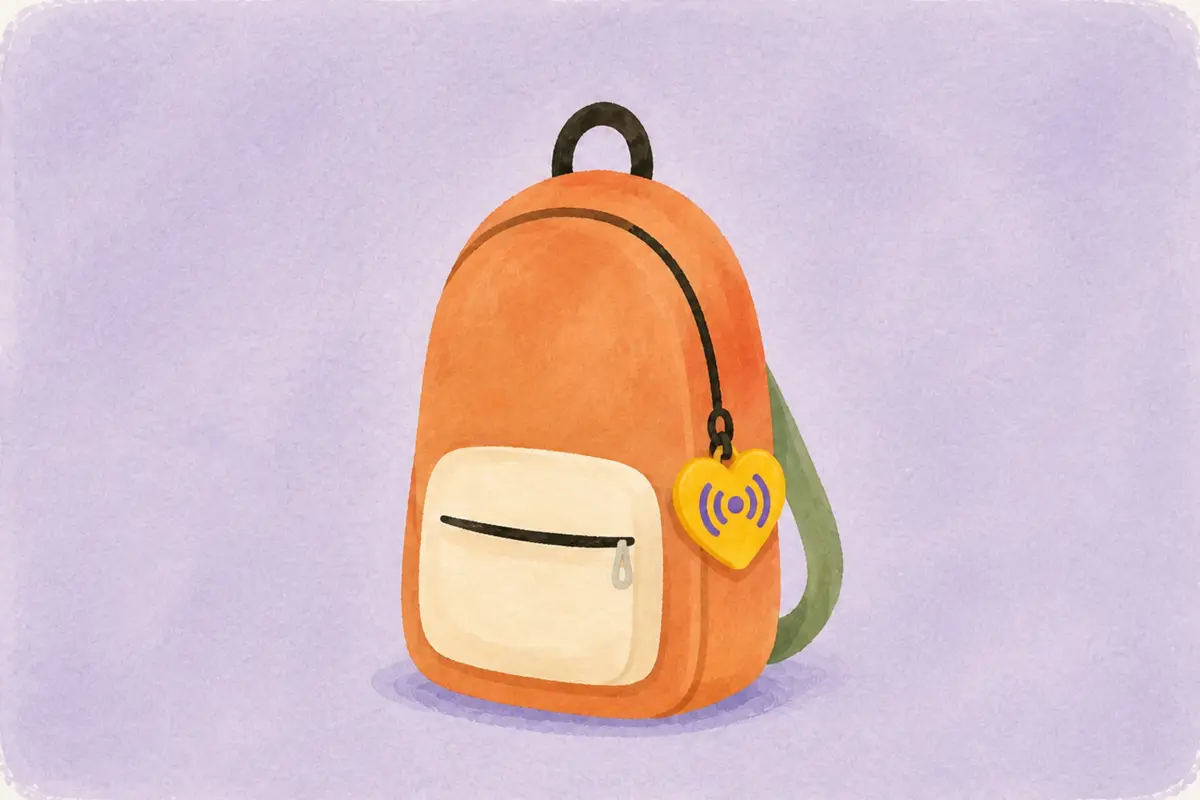 Mochila protegida con una Etiquetag NFC